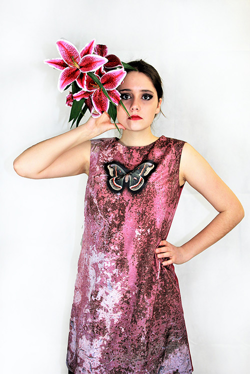 "Frühlingscoktail" Sommerkleid mit Modell