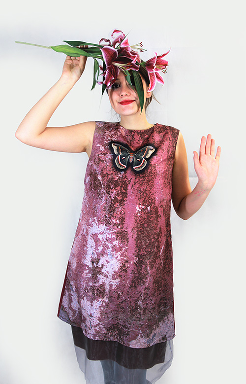 "Frühlingscoktail" Sommerkleid mit Modell