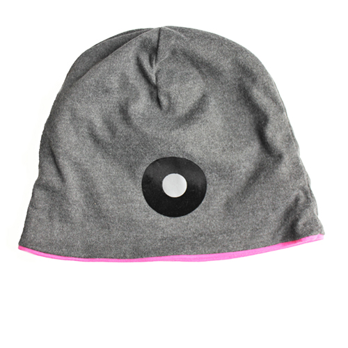 Jersey-Mütze mit pinkem Futter